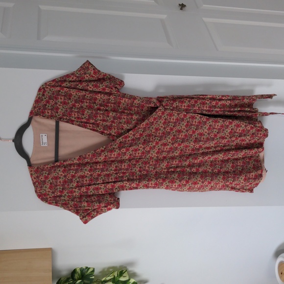 Frank & Oak Dresses & Skirts - Frank and Oak pink floral mini dress - large